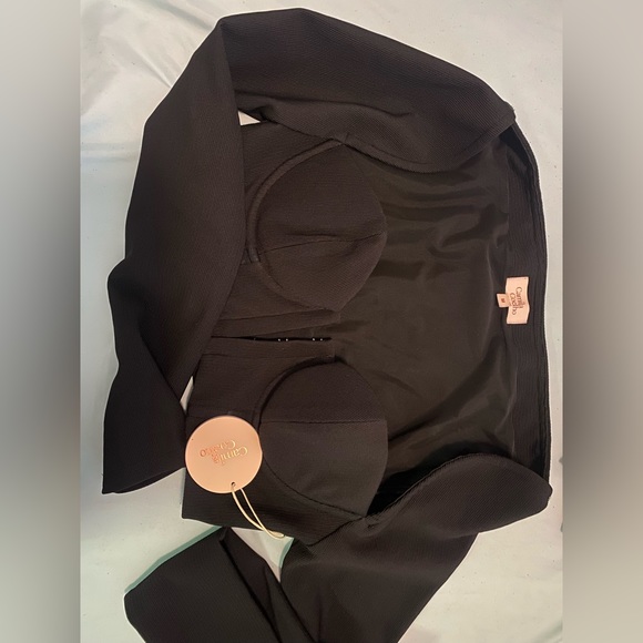 Camila Coelho Black Crop Top– Size M–New W/ Tags –Chic Party /Night Out/ Revolve - Picture 6 of 6